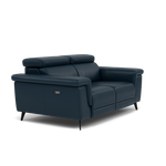 Sparta 2 Seater Recliner Sofa - 2 Str W/ 2 Power Recliner W/ 2 Power Headrest Cat M/S - Power with Power Headrest & USB — M5661 Melbourne Navy Blue, gallery image 1