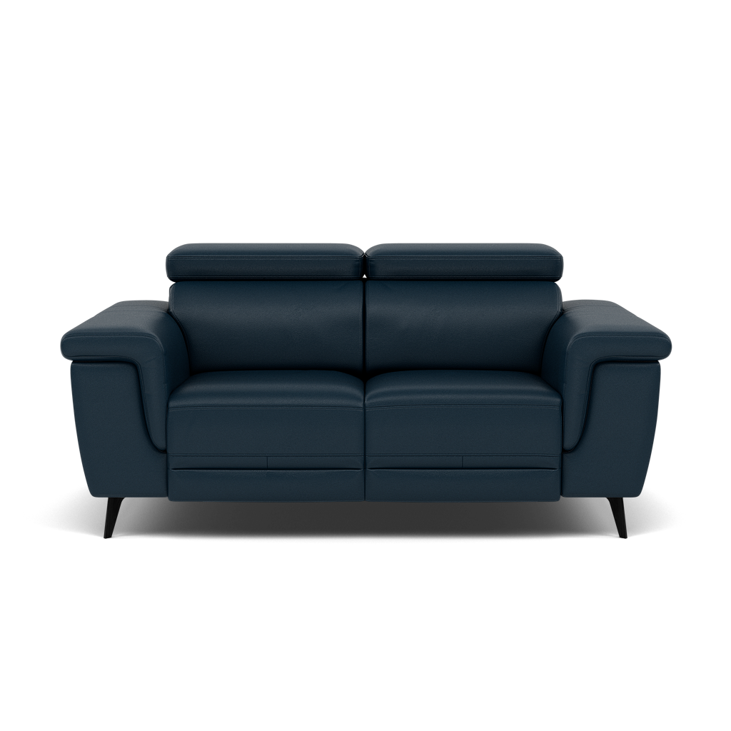 Sparta 2 Seater Recliner Sofa - 2 Str W/ 2 Power Recliner W/ 2 Power Headrest Cat M/S - Power with Power Headrest & USB 2 Seater Sofas Sterling Home 7 M5661 Melbourne Navy Blue