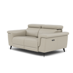 Sparta 2 Seater Recliner Sofa - 2 Str W/ 2 Power Recliner W/ 2 Power Headrest Cat NL/O/S - Power with Power Headrest & USB — NL5115 New York Light Grey, gallery image 3