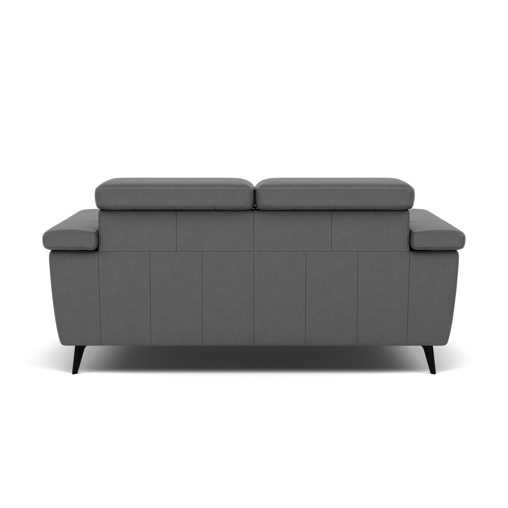 Sparta 2 Seater Recliner Sofa - 2 Str W/ 2 Power Recliner W/ 2 Power Headrest Cat NL/O/S - Power with Power Headrest & USB — O7300 Orlando Dark Grey, gallery image 2