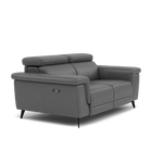 Sparta 2 Seater Recliner Sofa - 2 Str W/ 2 Power Recliner W/ 2 Power Headrest Cat NL/O/S - Power with Power Headrest & USB — O7300 Orlando Dark Grey, gallery image 1