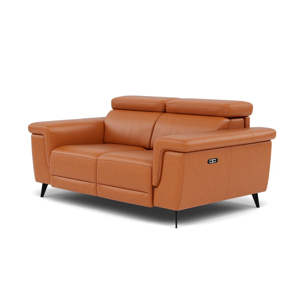 Sparta 2 Seater Recliner Sofa - 2 Str W/ 2 Power Recliner W/ 2 Power Headrest Cat NL/O/S - Power with Power Headrest & USB — O7303 Orlando Meerkat, gallery image 3