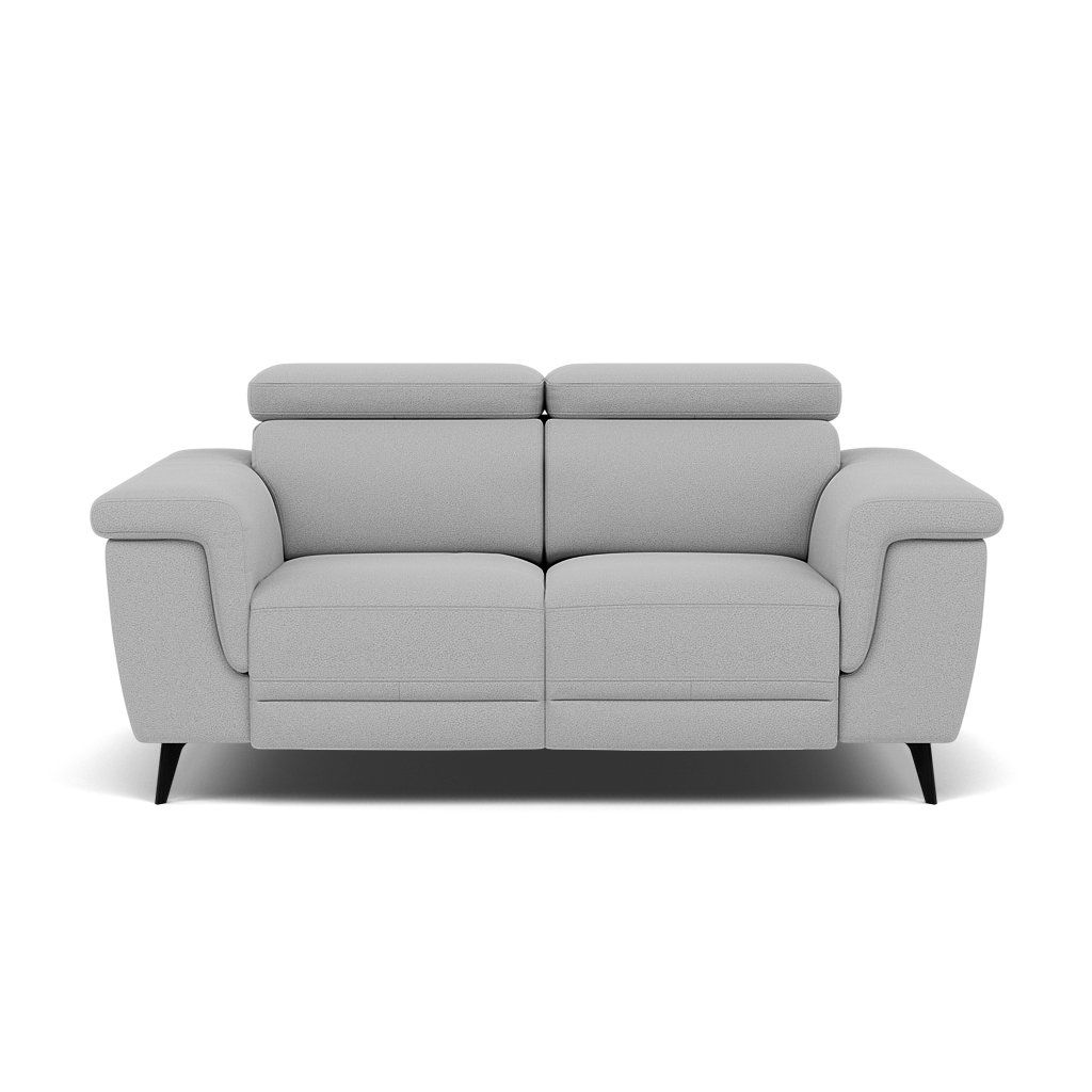 Sparta 2 Seater Recliner Sofa - 2 Str W/ 2 Power Recliner W/ 2 Power Headrest Fabric - Power with Power Headrest & USB 2 Seater Sofas Sterling Home 6 CU9102-5-UK Oxford Silver