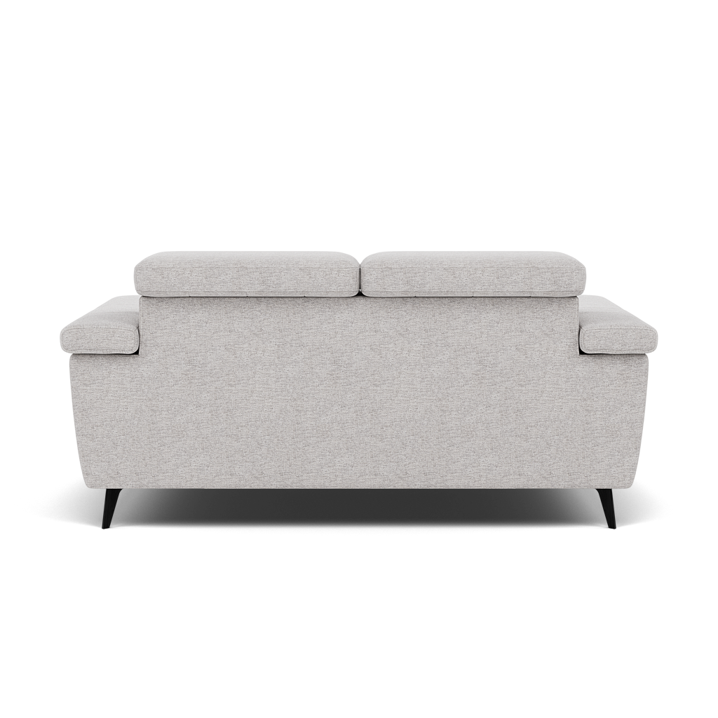 Sparta 2 Seater Recliner Sofa - 2 Str W/ 2 Power Recliner W/ 2 Power Headrest Fabric - Power with Power Headrest & USB — KB-1280-UK Darwin Silver, gallery image 2