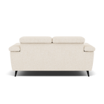 Sparta 2 Seater Recliner Sofa - 2 Str W/ 2 Power Recliner W/ 2 Power Headrest Fabric - Power with Power Headrest & USB — KB-1285-UK Darwin Ivory, gallery image 2