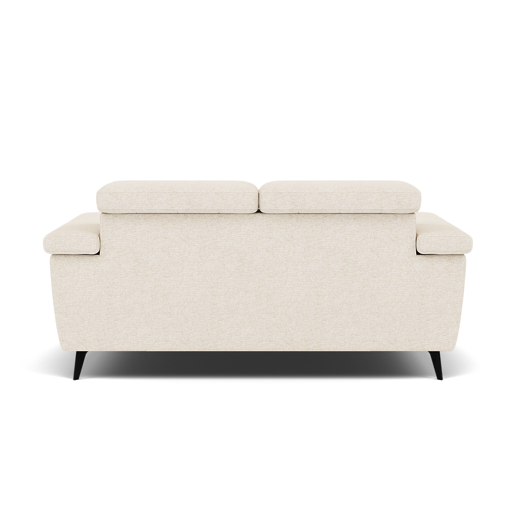Sparta 2 Seater Recliner Sofa - 2 Str W/ 2 Power Recliner W/ 2 Power Headrest Fabric - Power with Power Headrest & USB — KB-1285-UK Darwin Ivory, gallery image 2