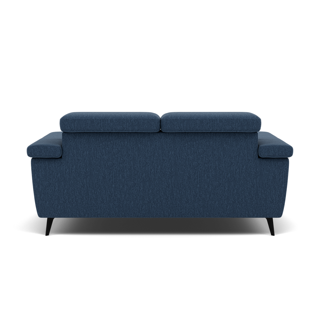 Sparta 2 Seater Recliner Sofa - 2 Str W/ 2 Power Recliner W/ 2 Power Headrest Fabric - Power with Power Headrest & USB — KB-1290-UK Amigo Navy, gallery image 2
