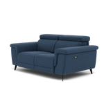Sparta 2 Seater Recliner Sofa - 2 Str W/ 2 Power Recliner W/ 2 Power Headrest Fabric - Power with Power Headrest & USB — KB-1290-UK Amigo Navy, gallery image 3