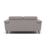 Sparta 2 Seater Recliner Sofa - 2 Str W/ 2 Power Recliner W/ 2 Power Headrest Fabric - Power with Power Headrest & USB — KB-1291-UK Amigo Granite, gallery image 2