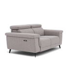 Sparta 2 Seater Recliner Sofa - 2 Str W/ 2 Power Recliner W/ 2 Power Headrest Fabric - Power with Power Headrest & USB — KB-1291-UK Amigo Granite, gallery image 1