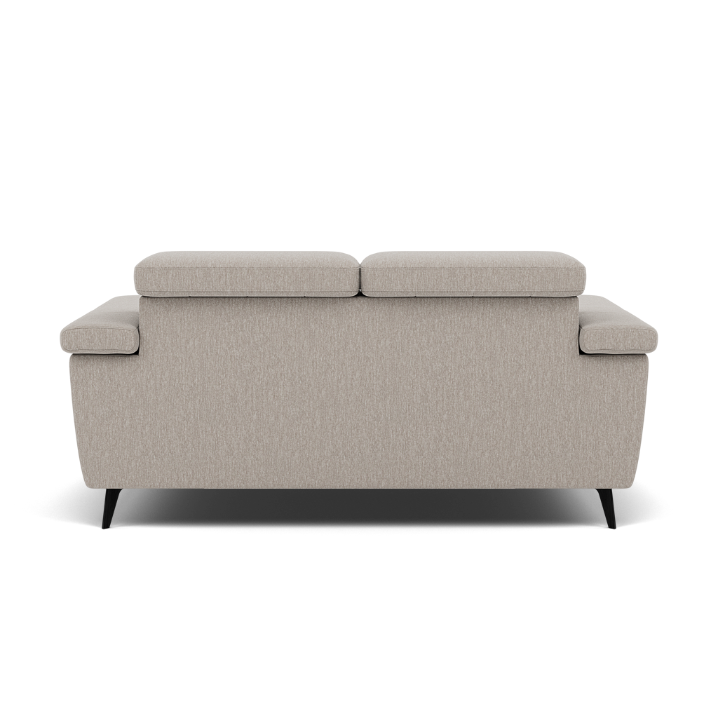 Sparta 2 Seater Recliner Sofa - 2 Str W/ 2 Power Recliner W/ 2 Power Headrest Fabric - Power with Power Headrest & USB — KB-1292-UK Amigo Dove, gallery image 2
