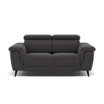 Sparta 2 Seater Recliner Sofa - 2 Str W/ 2 Power Recliner W/ 2 Power Headrest Fabric - Power with Power Headrest & USB 2 Seater Sofas Sterling Home 7 KB-1295-UK Amigo Coal