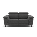 Sparta 2 Seater Recliner Sofa - 2 Str W/ 2 Power Recliner W/ 2 Power Headrest Fabric - Power with Power Headrest & USB 2 Seater Sofas Sterling Home 3 KB-1281-UK Darwin Charcoal