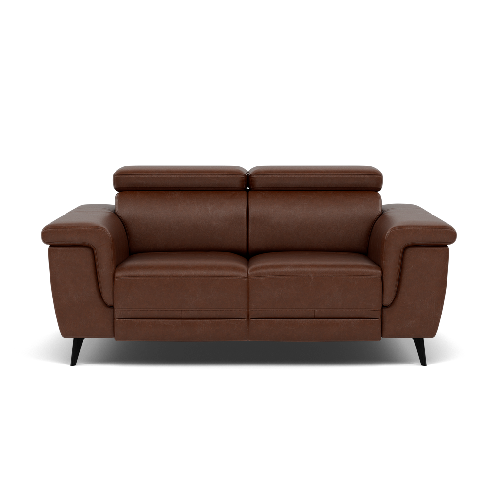 Sparta 2 Seater Recliner Sofa - 2 Str W/ 2 Power Recliner W/ 2 Ratchet Headrest Cat M/S - Power with Manual Headrest 2 Seater Sofas Sterling Home 1 M1595 Monaco Coffee