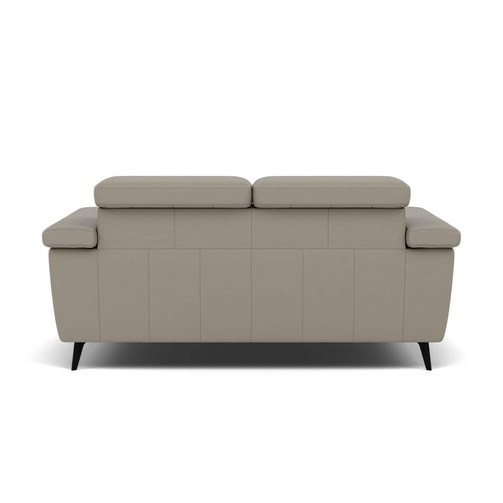 Sparta 2 Seater Recliner Sofa - 2 Str W/ 2 Power Recliner W/ 2 Ratchet Headrest Cat M/S - Power with Manual Headrest — M5653 Melbourne Light Grey, gallery image 2