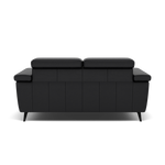 Sparta 2 Seater Recliner Sofa - 2 Str W/ 2 Power Recliner W/ 2 Ratchet Headrest Cat M/S - Power with Manual Headrest — M5657 Melbourne Black, gallery image 2
