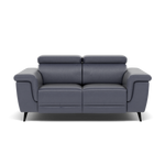 Sparta 2 Seater Recliner Sofa - 2 Str W/ 2 Power Recliner W/ 2 Ratchet Headrest Cat NL/O/S - Power with Manual Headrest Sterling Home NL5100 New York Dark Blue 1