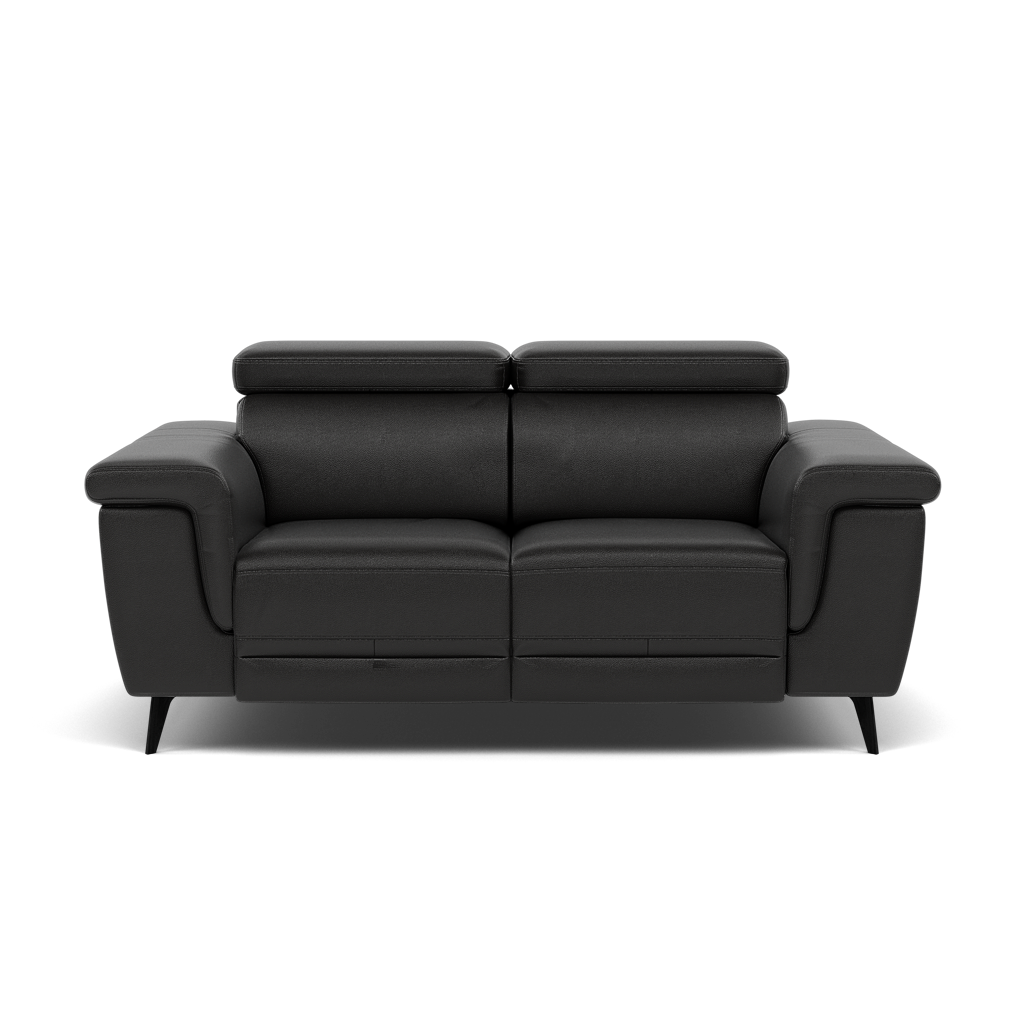 Sparta 2 Seater Recliner Sofa - 2 Str W/ 2 Power Recliner W/ 2 Ratchet Headrest Cat NL/O/S - Power with Manual Headrest 2 Seater Sofas Sterling Home 6 NL5109 New York Midnight