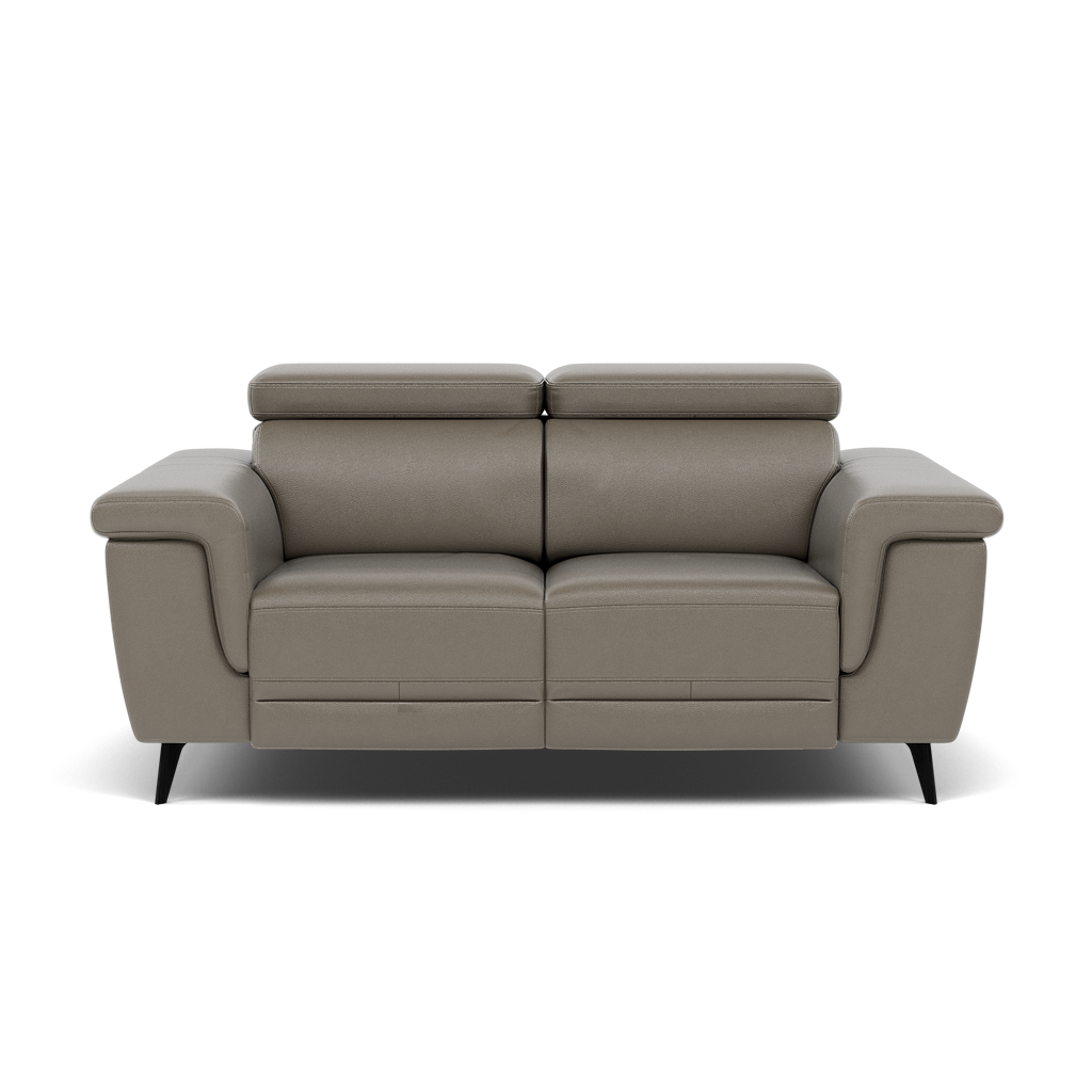 Sparta 2 Seater Recliner Sofa - 2 Str W/ 2 Power Recliner W/ 2 Ratchet Headrest Cat NL/O/S - Power with Manual Headrest 2 Seater Sofas Sterling Home 4 NL5102 New York Cement