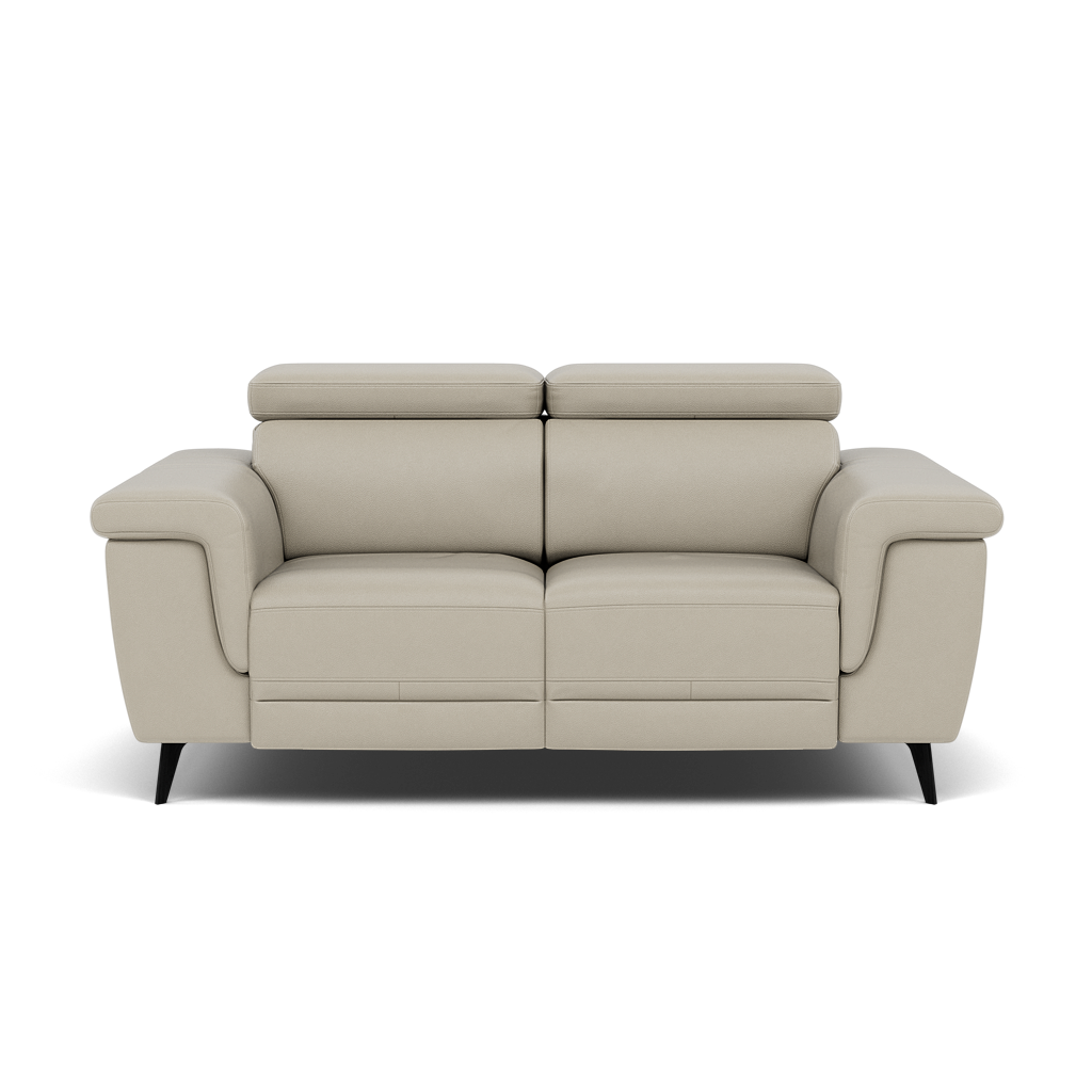 Sparta 2 Seater Recliner Sofa - 2 Str W/ 2 Power Recliner W/ 2 Ratchet Headrest Cat NL/O/S - Power with Manual Headrest 2 Seater Sofas Sterling Home 7 NL5115 New York Light Grey