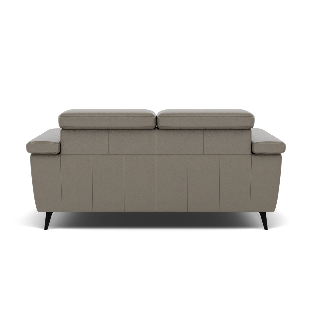 Sparta 2 Seater Recliner Sofa - 2 Str W/ 2 Power Recliner W/ 2 Ratchet Headrest Cat NL/O/S - Power with Manual Headrest — NL5102 New York Cement, gallery image 2