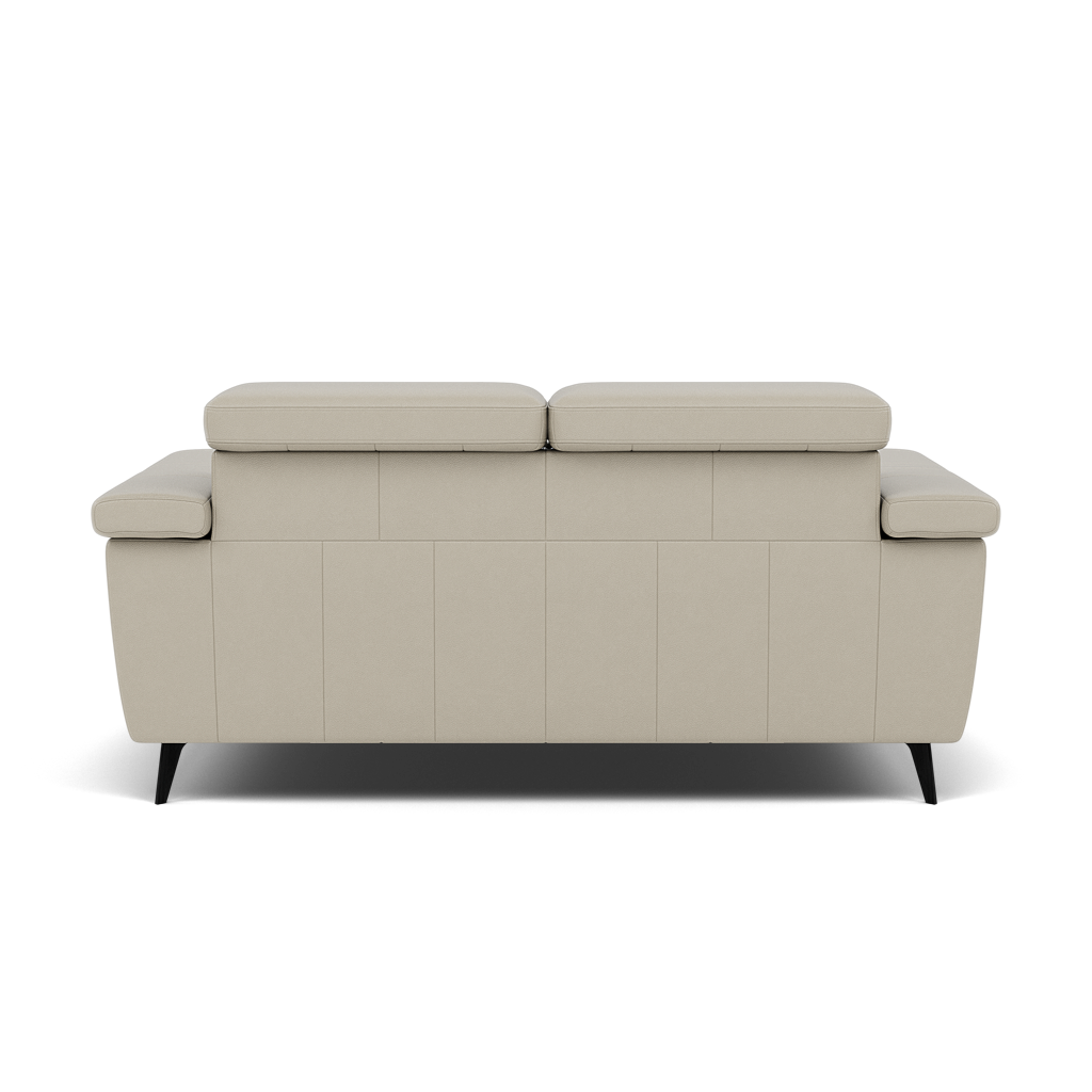 Sparta 2 Seater Recliner Sofa - 2 Str W/ 2 Power Recliner W/ 2 Ratchet Headrest Cat NL/O/S - Power with Manual Headrest — NL5115 New York Light Grey, gallery image 2