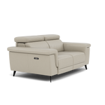 Sparta 2 Seater Recliner Sofa - 2 Str W/ 2 Power Recliner W/ 2 Ratchet Headrest Cat NL/O/S - Power with Manual Headrest — NL5115 New York Light Grey, gallery image 1