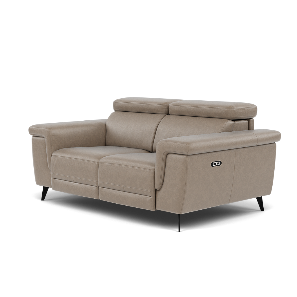 Sparta 2 Seater Recliner Sofa - 2 Str W/ 2 Power Recliner W/ 2 Ratchet Headrest Cat NL/O/S - Power with Manual Headrest — O7023 Oslo Elephant Grey, gallery image 3