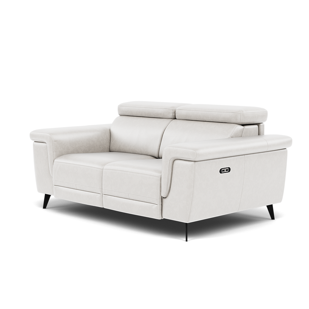 Sparta 2 Seater Recliner Sofa - 2 Str W/ 2 Power Recliner W/ 2 Ratchet Headrest Cat NL/O/S - Power with Manual Headrest — O7304 Orlando Quiet Grey, gallery image 3