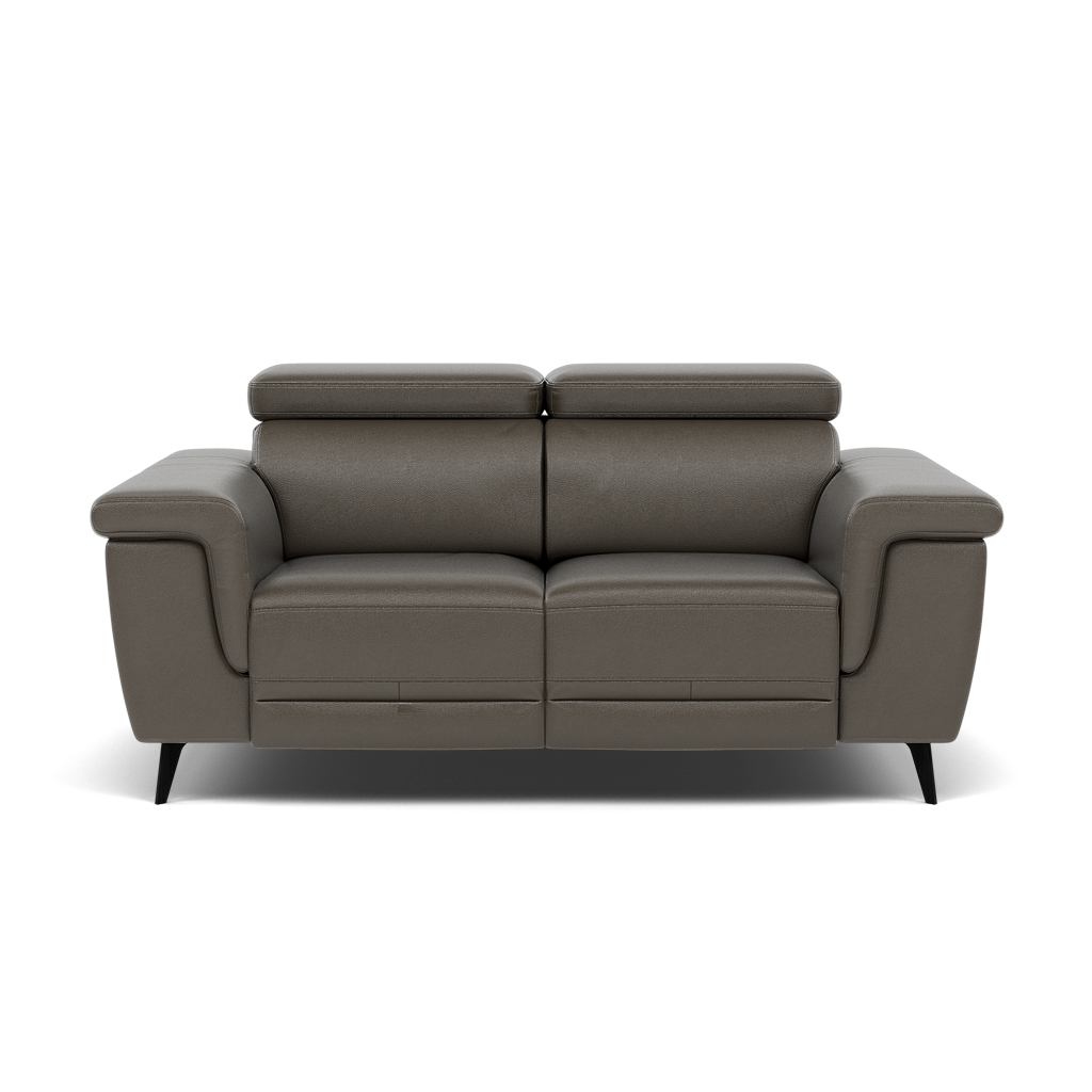 Sparta 2 Seater Recliner Sofa - 2 Str W/ 2 Power Recliner W/ 2 Ratchet Headrest Cat NL/O/S - Power with Manual Headrest 2 Seater Sofas Sterling Home 3 NL5101 New York Anthkacite Grey
