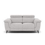 Sparta 2 Seater Recliner Sofa - 2 Str W/ 2 Power Recliner W/ 2 Ratchet Headrest Fabric - Power with Manual Headrest 2 Seater Sofas Sterling Home 1 KB-1280-UK Darwin Silver