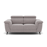 Sparta 2 Seater Recliner Sofa - 2 Str W/ 2 Power Recliner W/ 2 Ratchet Headrest Fabric - Power with Manual Headrest 2 Seater Sofas Sterling Home 9 KB-1291-UK Amigo Granite