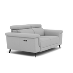 Sparta 2 Seater Recliner Sofa - 2 Str W/ 2 Power Recliner W/ 2 Ratchet Headrest Fabric - Power with Manual Headrest — CU9102-5-UK Oxford Silver, gallery image 1