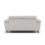 Sparta 2 Seater Recliner Sofa - 2 Str W/ 2 Power Recliner W/ 2 Ratchet Headrest Fabric - Power with Manual Headrest — KB-1280-UK Darwin Silver, gallery image 2