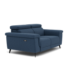 Sparta 2 Seater Recliner Sofa - 2 Str W/ 2 Power Recliner W/ 2 Ratchet Headrest Fabric - Power with Manual Headrest — KB-1290-UK Amigo Navy, gallery image 1