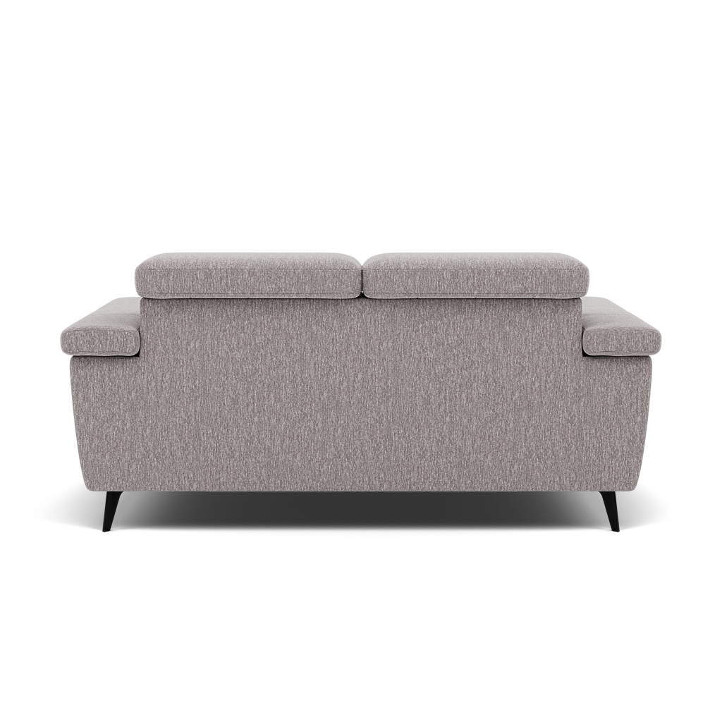Sparta 2 Seater Recliner Sofa - 2 Str W/ 2 Power Recliner W/ 2 Ratchet Headrest Fabric - Power with Manual Headrest — KB-1291-UK Amigo Granite, gallery image 2