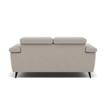 Sparta 2 Seater Recliner Sofa - 2 Str W/ 2 Power Recliner W/ 2 Ratchet Headrest Fabric - Power with Manual Headrest — KB-1292-UK Amigo Dove, gallery image 2