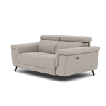 Sparta 2 Seater Recliner Sofa - 2 Str W/ 2 Power Recliner W/ 2 Ratchet Headrest Fabric - Power with Manual Headrest — KB-1292-UK Amigo Dove, gallery image 3