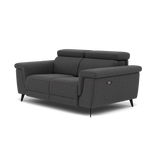 Sparta 2 Seater Recliner Sofa - 2 Str W/ 2 Power Recliner W/ 2 Ratchet Headrest Fabric - Power with Manual Headrest — KB-1295-UK Amigo Coal, gallery image 3