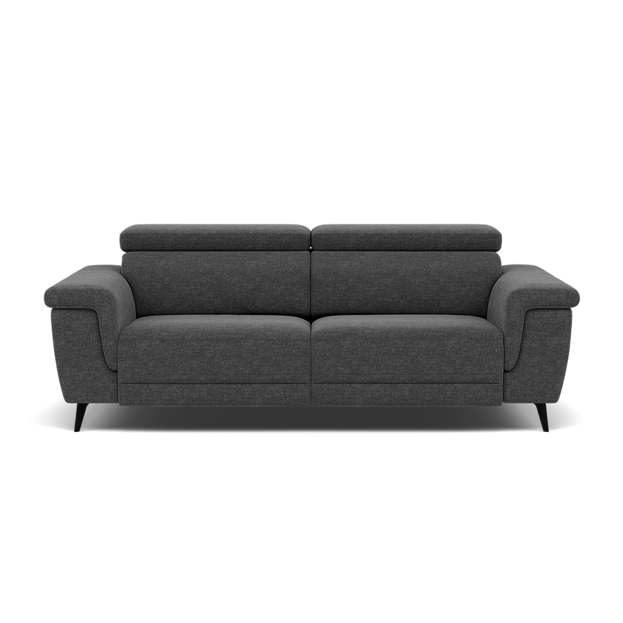 Sparta 3 Seater Recliner Sofa - 3 Str W/ 2 Power Recliner W/ 2 Power Headrest Fabric - Power with Power Headrest Sterling Home KB-1281-UK Darwin Charcoal 2