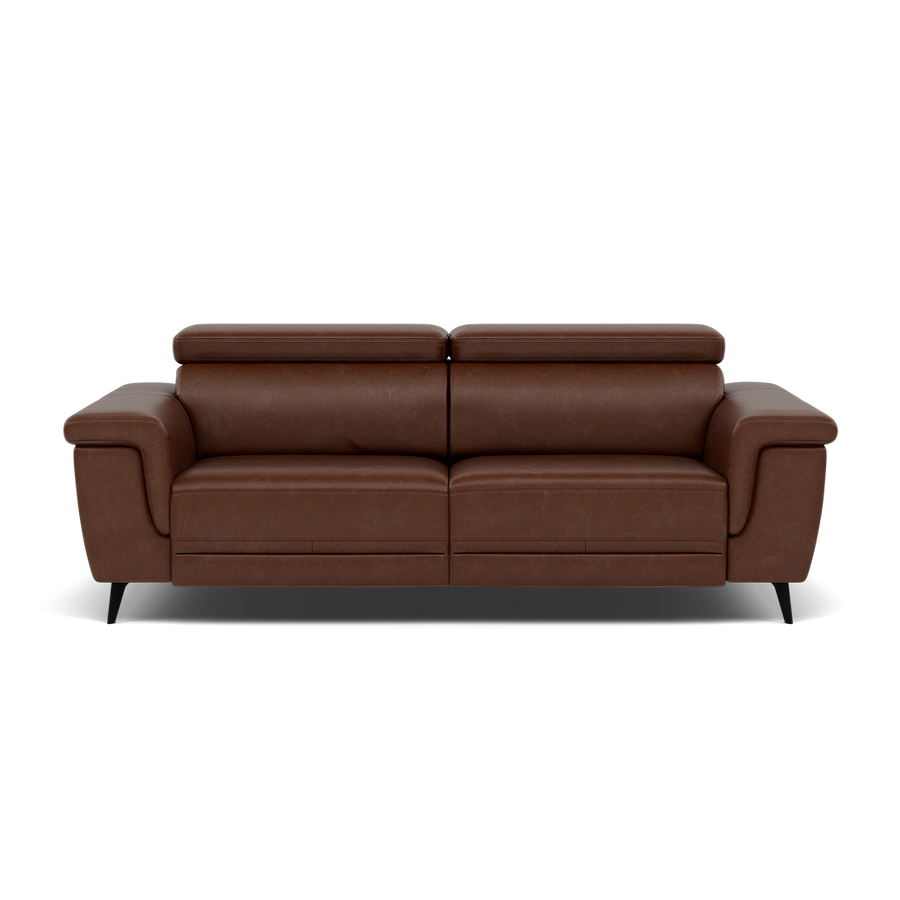 Sparta 3 Seater Recliner Sofa - 3 Str W/ 2 Power Recliner W/ 2 Ratchet Headrest Cat M/S - Power with Manual Headrest Sterling Home M1595 Monaco Coffee 1