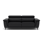 Sparta 3 Seater Recliner Sofa - 3 Str W/ 2 Power Recliner W/ 2 Ratchet Headrest Cat M/S - Power with Manual Headrest 3 Seater Sofas Sterling Home 6 M5657 Melbourne Black