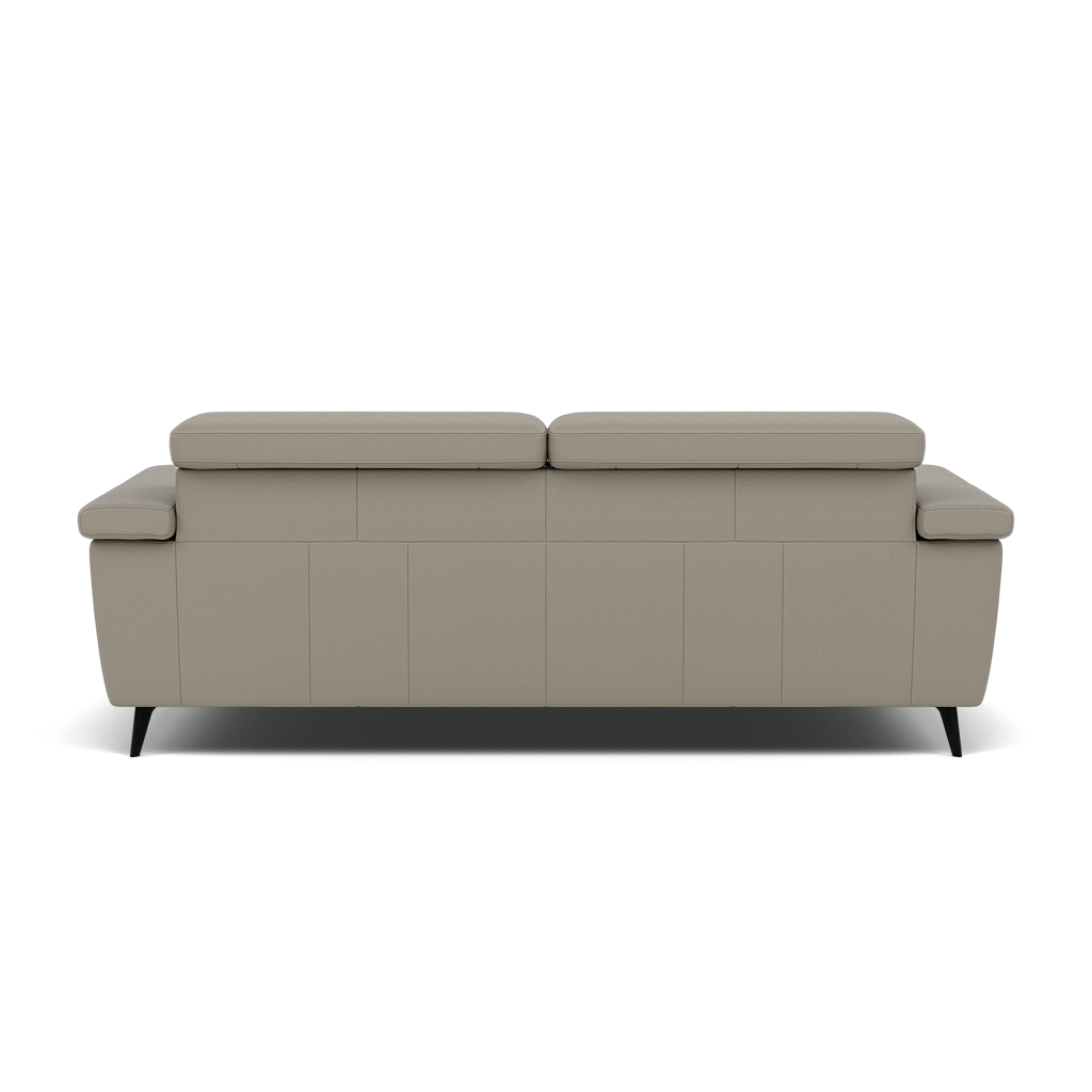 Sparta 3 Seater Recliner Sofa - 3 Str W/ 2 Power Recliner W/ 2 Ratchet Headrest Cat M/S - Power with Manual Headrest — M5653 Melbourne Light Grey, gallery image 2