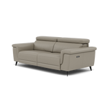 Sparta 3 Seater Recliner Sofa - 3 Str W/ 2 Power Recliner W/ 2 Ratchet Headrest Cat M/S - Power with Manual Headrest — M5653 Melbourne Light Grey, gallery image 3