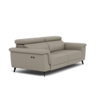 Sparta 3 Seater Recliner Sofa - 3 Str W/ 2 Power Recliner W/ 2 Ratchet Headrest Cat M/S - Power with Manual Headrest — M5653 Melbourne Light Grey, gallery image 1