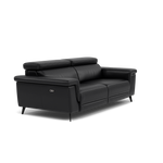 Sparta 3 Seater Recliner Sofa - 3 Str W/ 2 Power Recliner W/ 2 Ratchet Headrest Cat M/S - Power with Manual Headrest — M5657 Melbourne Black, gallery image 1