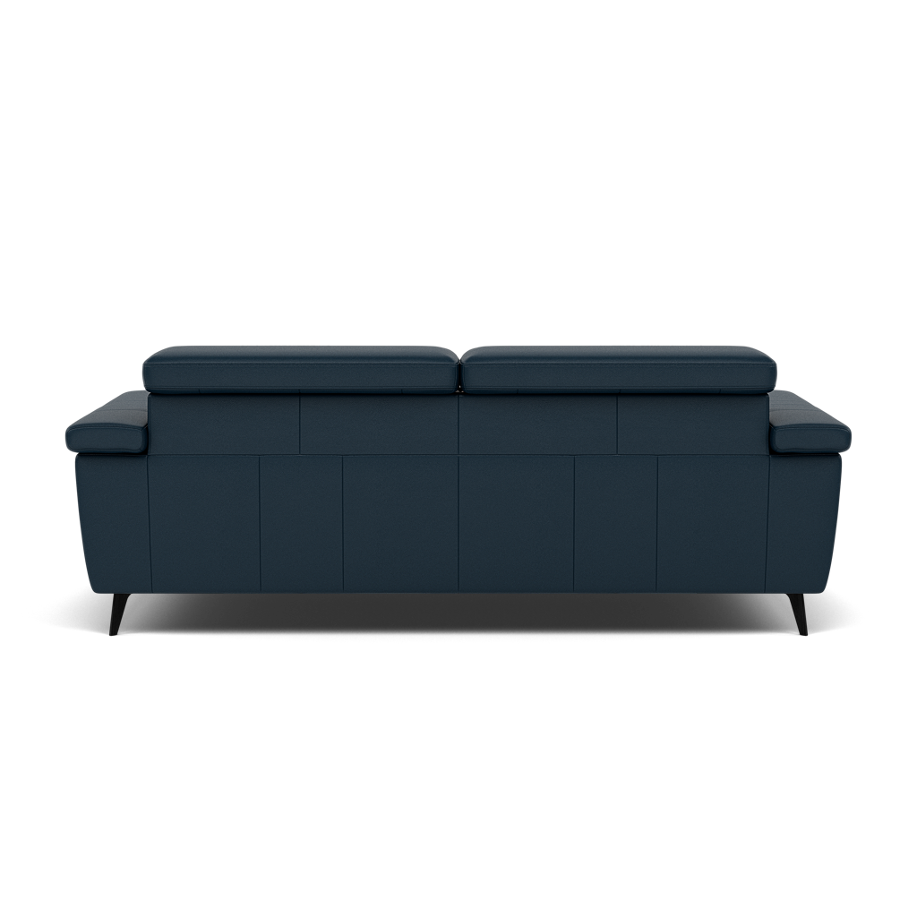 Sparta 3 Seater Recliner Sofa - 3 Str W/ 2 Power Recliner W/ 2 Ratchet Headrest Cat M/S - Power with Manual Headrest — M5661 Melbourne Navy Blue, gallery image 2