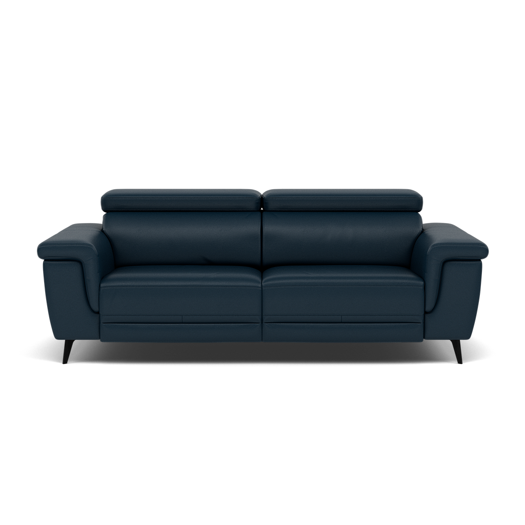 Sparta 3 Seater Recliner Sofa - 3 Str W/ 2 Power Recliner W/ 2 Ratchet Headrest Cat M/S - Power with Manual Headrest 3 Seater Sofas Sterling Home 7 M5661 Melbourne Navy Blue