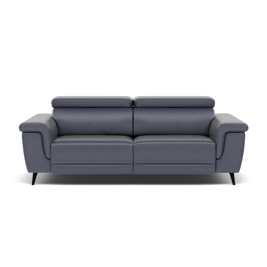 Sparta 3 Seater Recliner Sofa - 3 Str W/ 2 Power Recliner W/ 2 Ratchet Headrest Cat NL/O/S - Power with Manual Headrest Sofas Sterling Home NL5100 New York Dark Blue 1