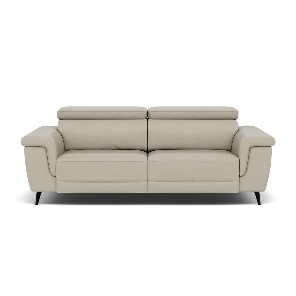 Sparta 3 Seater Recliner Sofa - 3 Str W/ 2 Power Recliner W/ 2 Ratchet Headrest Cat NL/O/S - Power with Manual Headrest 3 Seater Sofas Sterling Home 7 NL5115 New York Light Grey